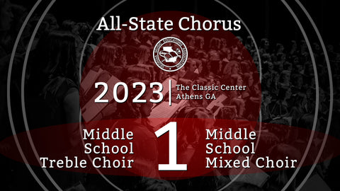2023 All State Chorus Middle School Choirs