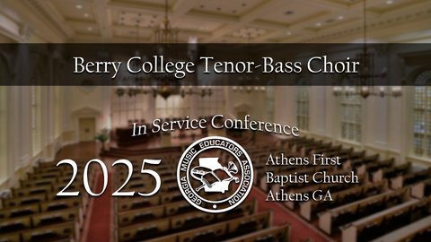 Berry College Tenor-Bass Choir